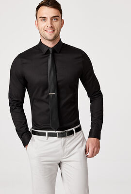 Kew Long Sleeve Shirt, Black, hi-res